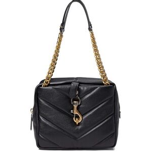 Rebecca Minkoff Edie Maxi Black Leather Shoulder Bag